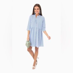 Tuckernuck Blue White Stripe Cotton Royal Shirtdress